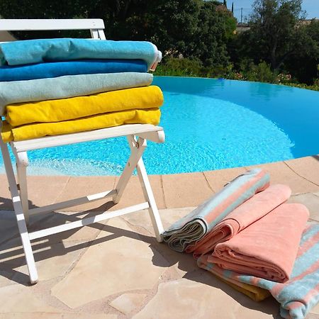 4-Star Private Villa With Heated Pool And Panoramic Sea View At Gulf De Saint Tropez Cavalaire-sur-Mer Exterior foto